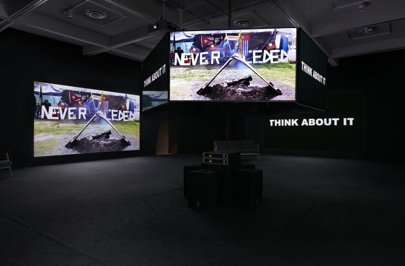 Barbara McGrady, Ngiyaningy Maran Yaliwaunga Ngaara-li (Our Ancestors Are Always Watching), 2020. Photograph: Zan Wimberley