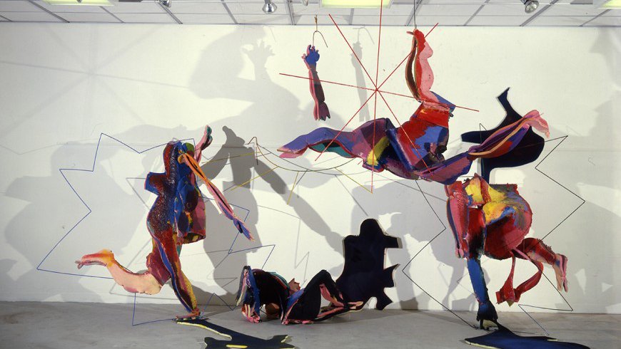 Lutz Presser, Hanging, Falling Skins, 1981