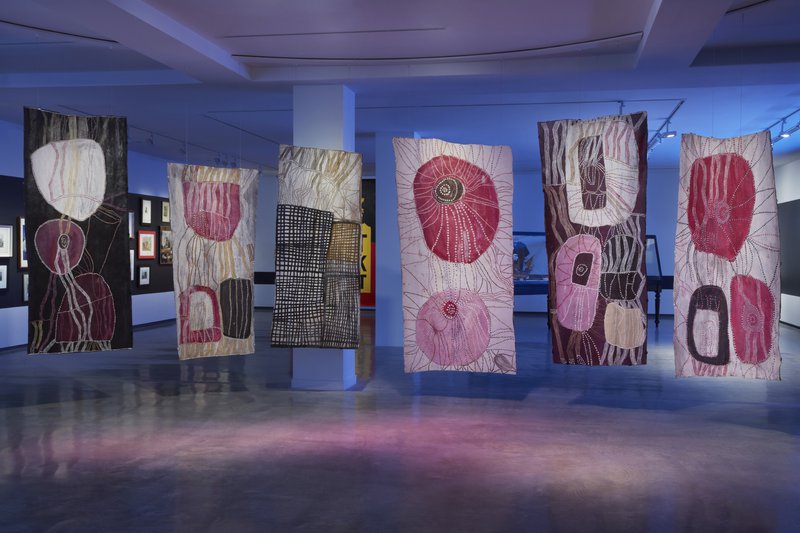 Noŋgirrŋa Marawili, installation view. Photograph: Zan Wimberley